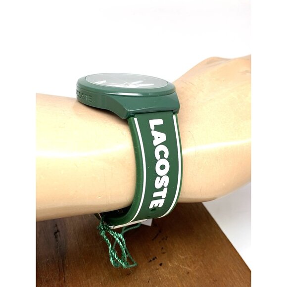 Lacoste Men's Watch 2011309 Neocroc Quartz Green Dial Rubber Strap 42mm - Picture 11 of 13